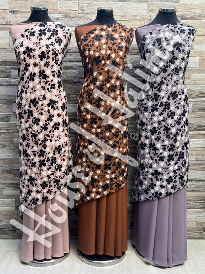 Moss crepe print 2pcs