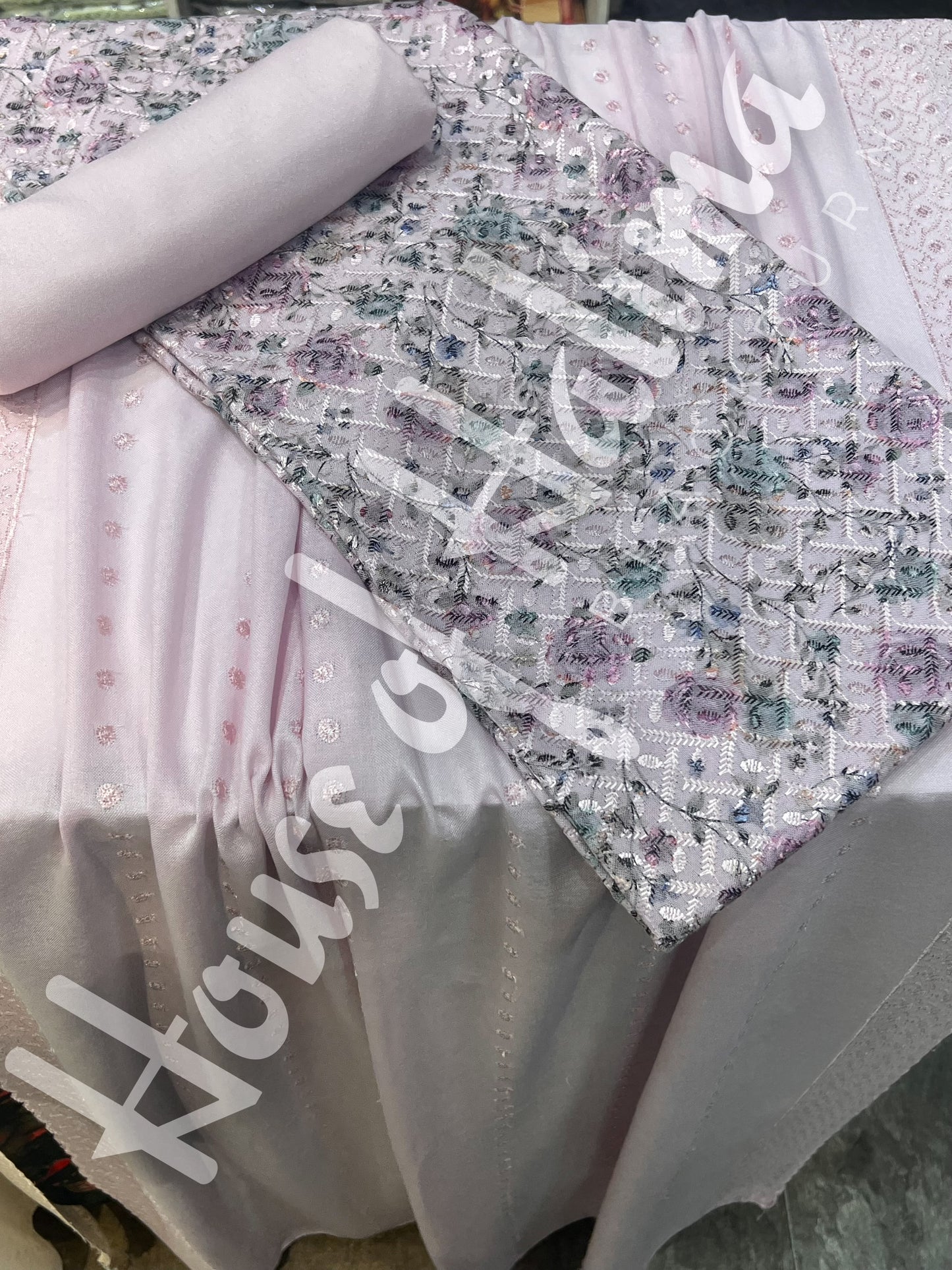 Chikankari pastel alpines 3pcs (D.123)