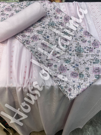 Chikankari pastel alpines 3pcs (D.123)