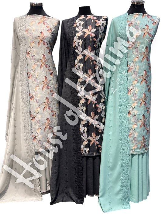 Embroidered alpines 3pcs