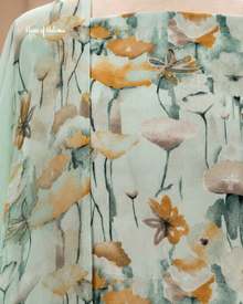 French Crepe Floral Printed 3-Piece Unstitched Suit