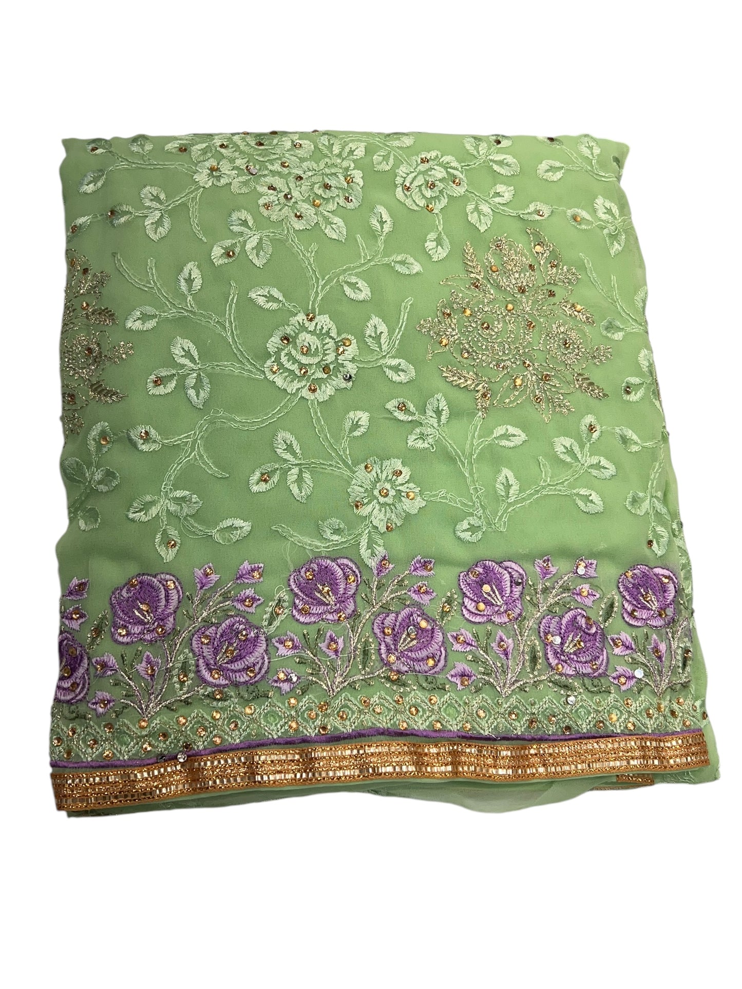 Embroidered georgettes 4pcs
