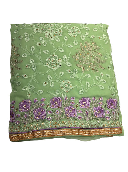 Embroidered georgettes 4pcs