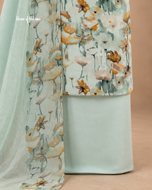 French Crepe Floral Printed 3-Piece Unstitched Suit