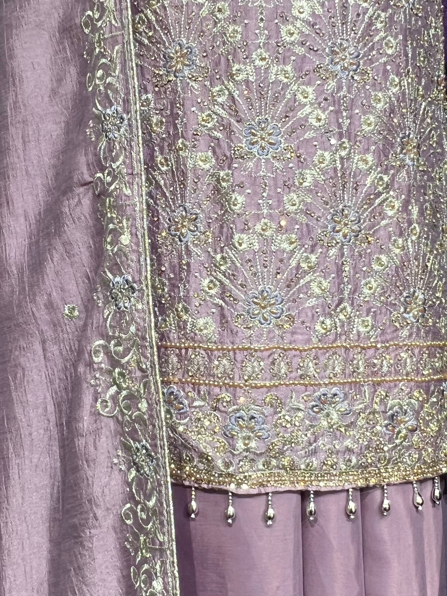 Partywear raw silk 4pcs