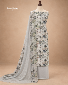 French Crepe Floral Printed 3-Piece Unstitched Suit