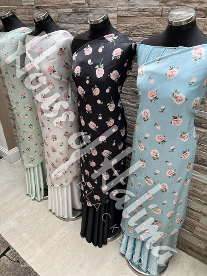 Armani touch satin print 2pcs