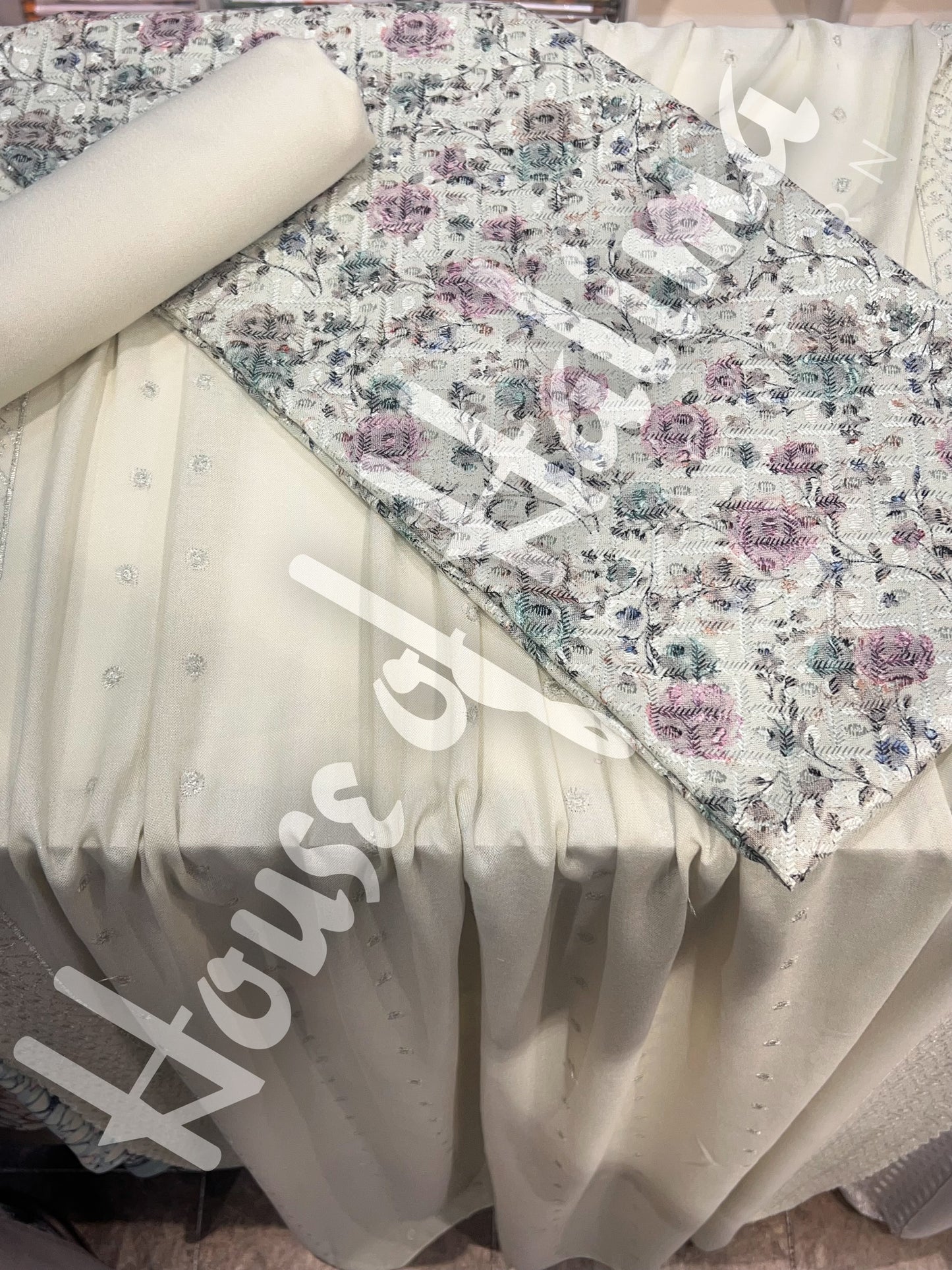 Chikankari pastel alpines 3pcs (D.123)