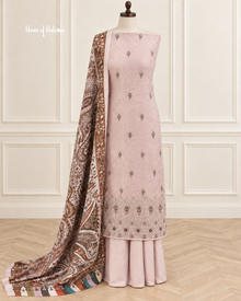 Marina Twill 3 Piece Suit with Kashmiri Style Printed Shawl