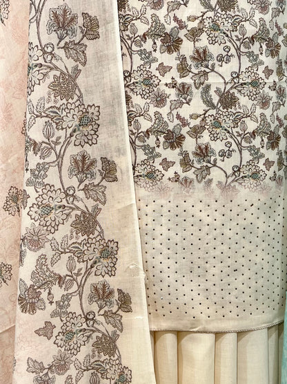 Printed cotton lawn 3pcs