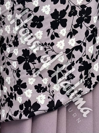 Moss crepe print 2pcs