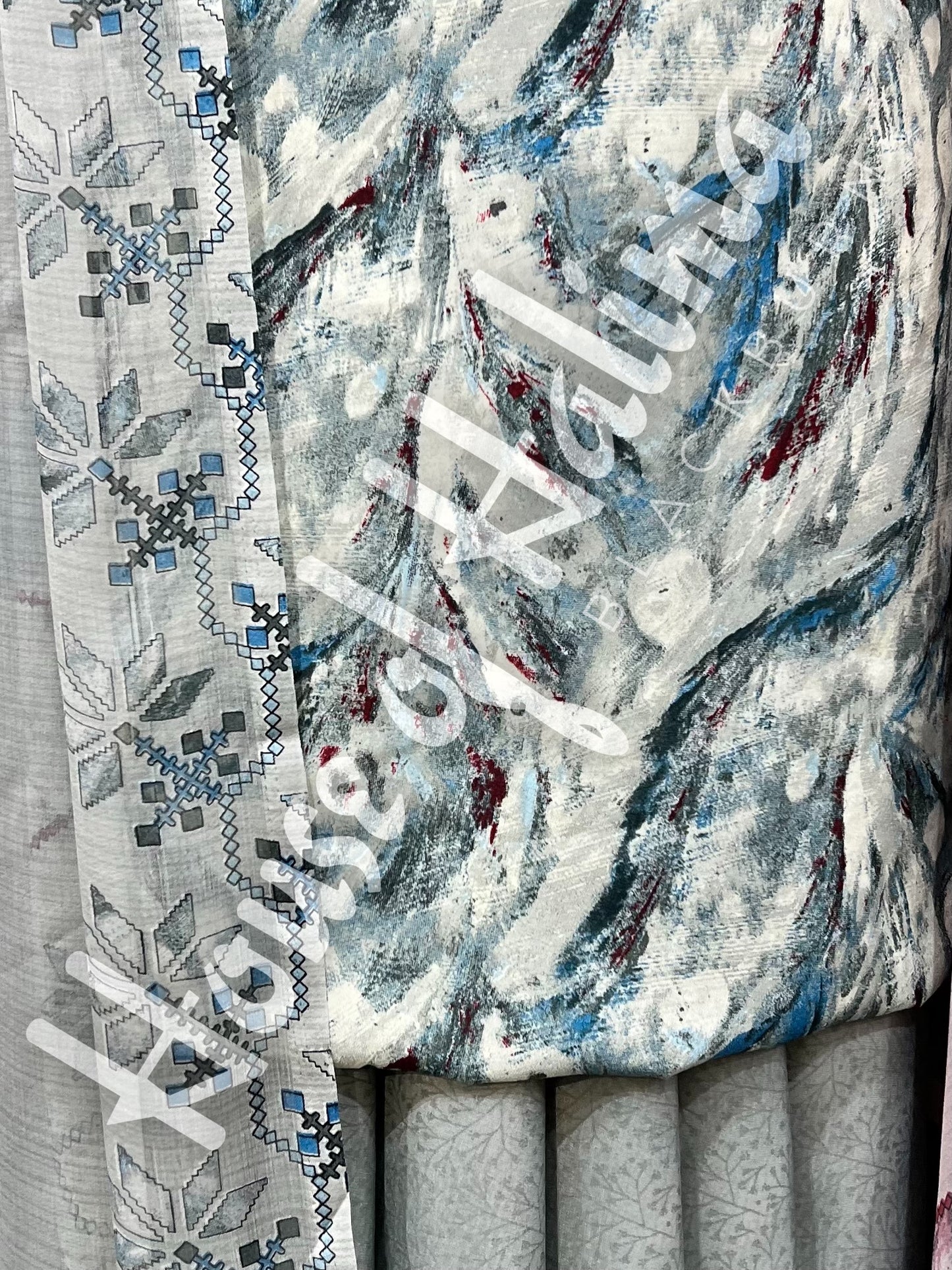 Premium quality french crepe print 3pcs