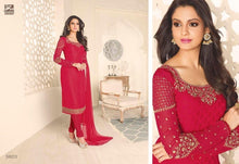 Vishal Plachi Broshia 4 Piece Suit with Embroidered Sleeves and Chiffon Dupatta