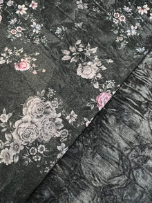 Crush velvet print 2 pieces