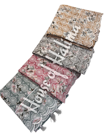 Embroidered cotton 3pcs