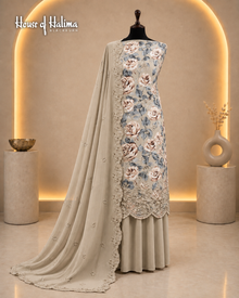 Alpine 3-Piece Floral Embroidered Unstitched Suit