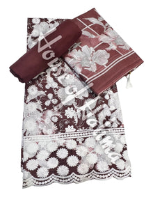 Embroidered cotton 3pcs