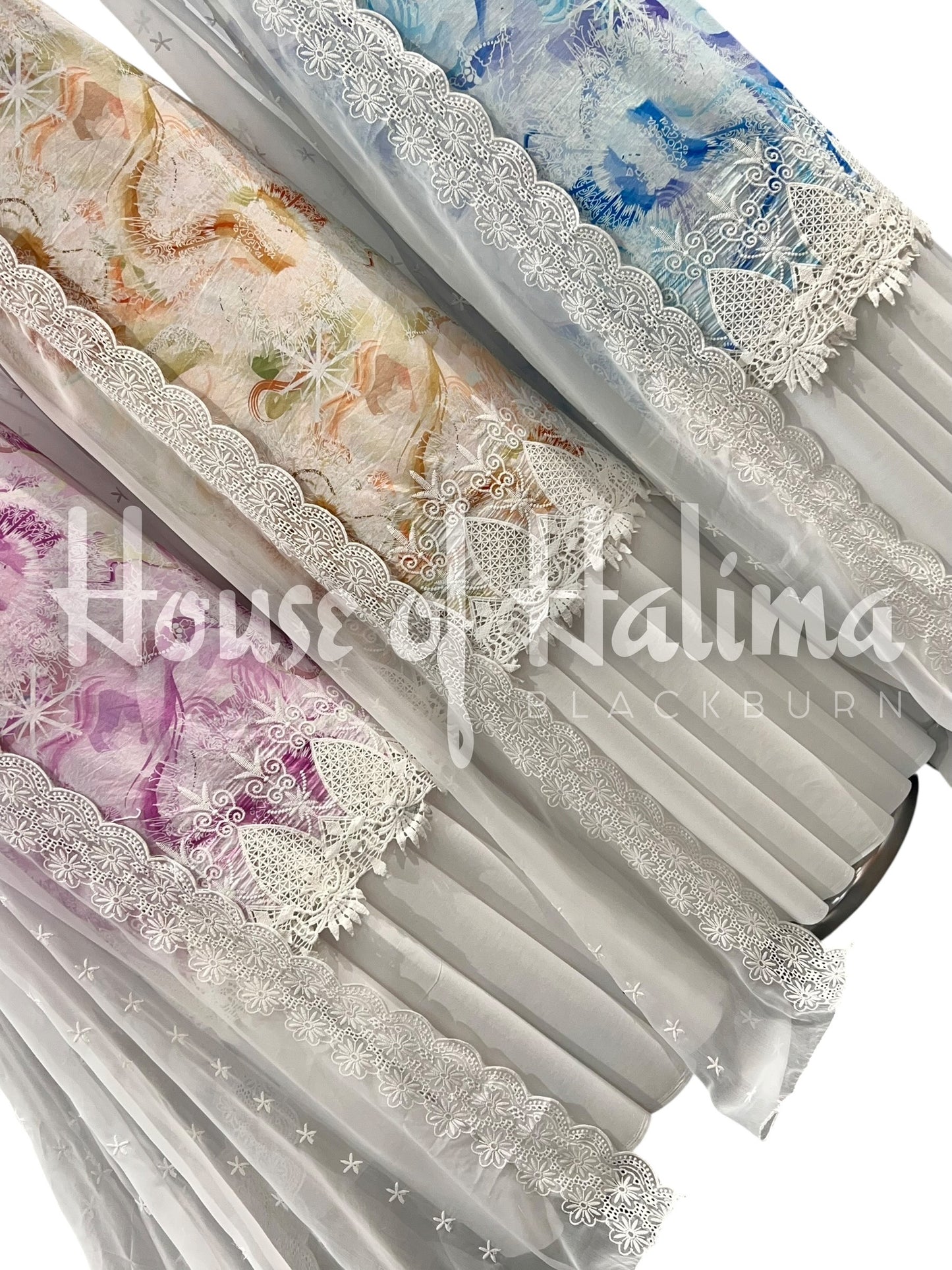 Cutwork cottons 3pcs