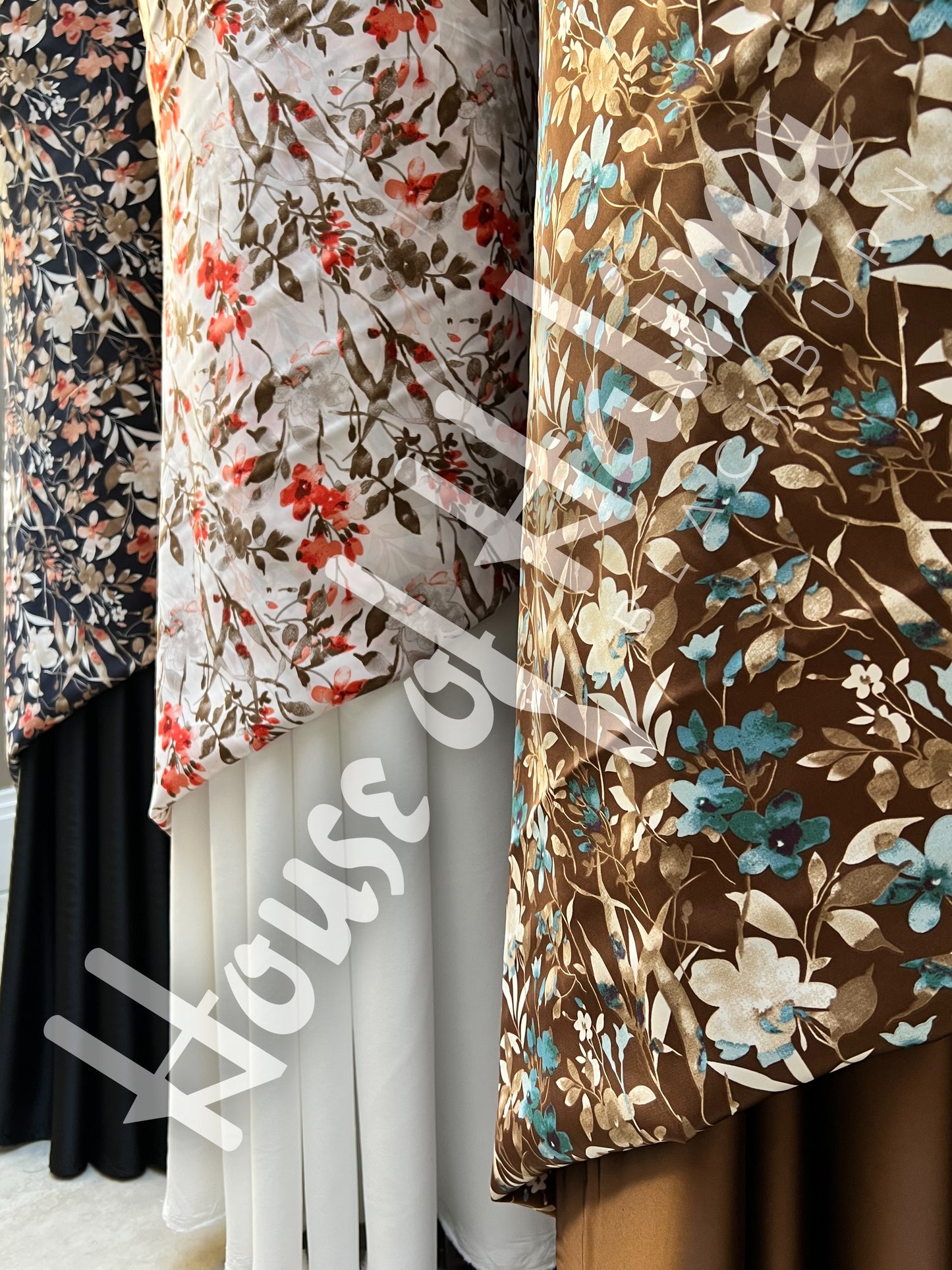 Silky satin print 2pcs