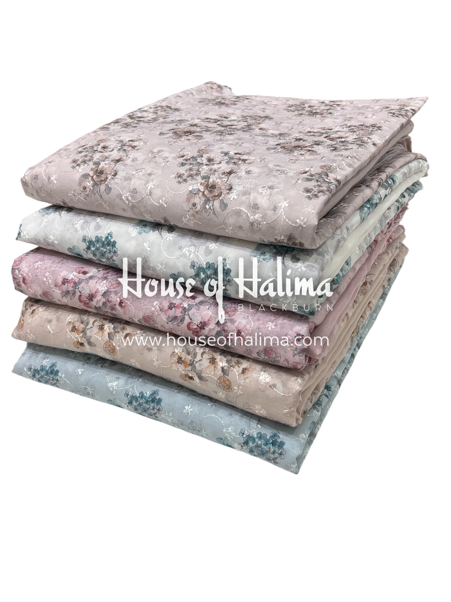 Embroidered cotton lawn 3pcs