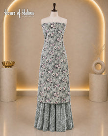 Crush velvet print 2 pieces
