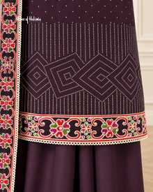 Georgette 3 Piece Suit with Embroidered Multicoloured Dupatta