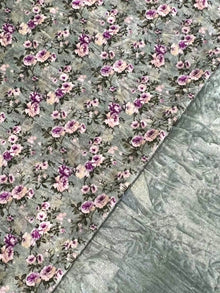 Crush velvet print 2 pieces