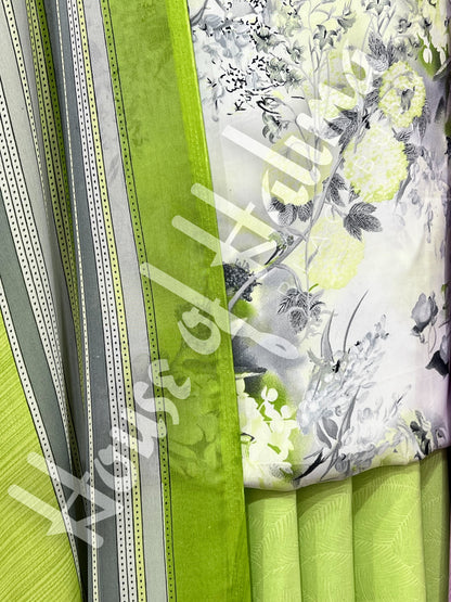 Premium quality french crepe print 3pcs