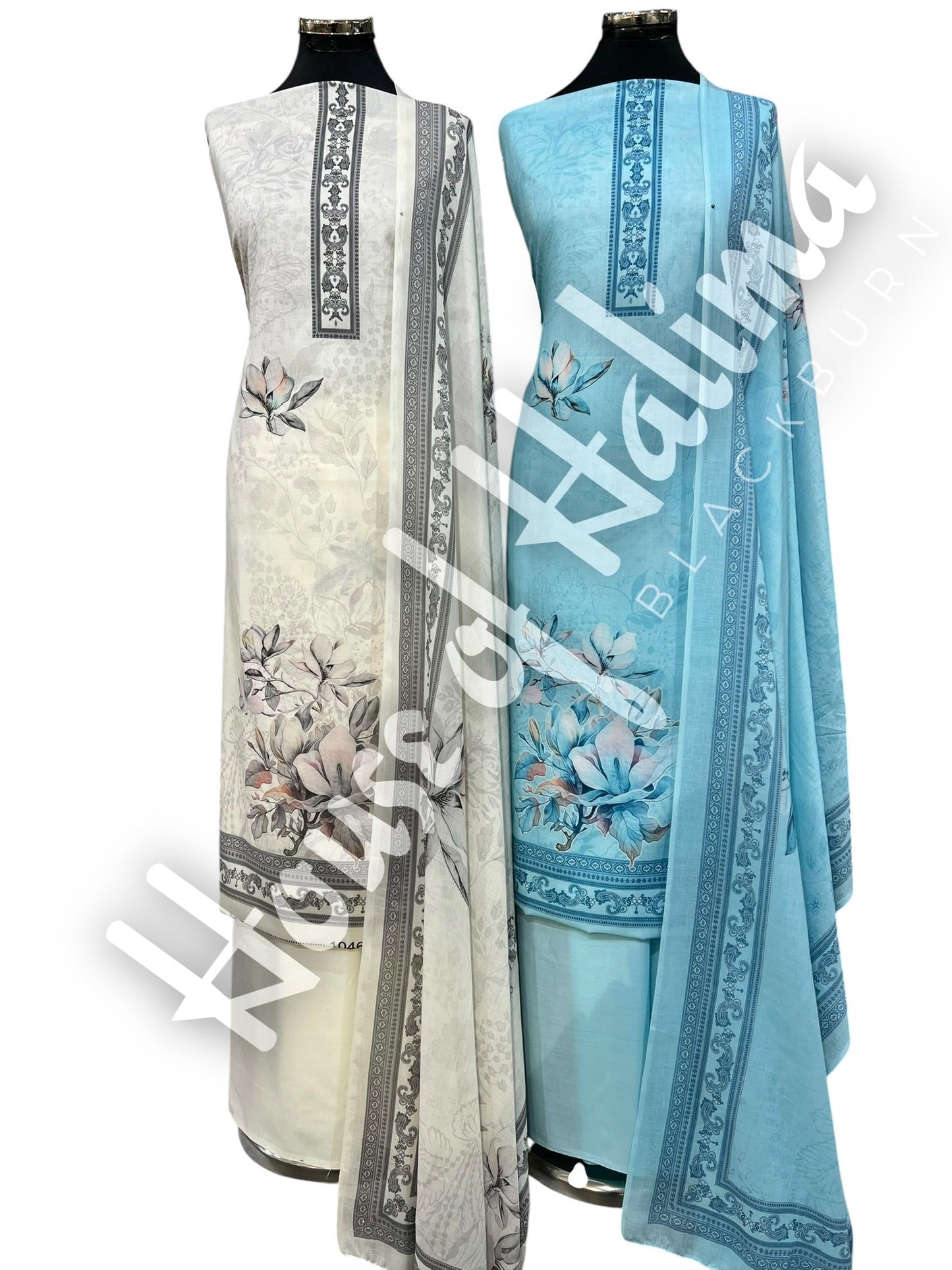 Printed cotton lawn 3pcs