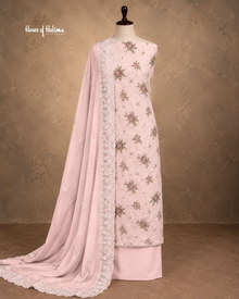 Alpine 3-Piece Schiffli-Style Embroidered Unstitched Suit