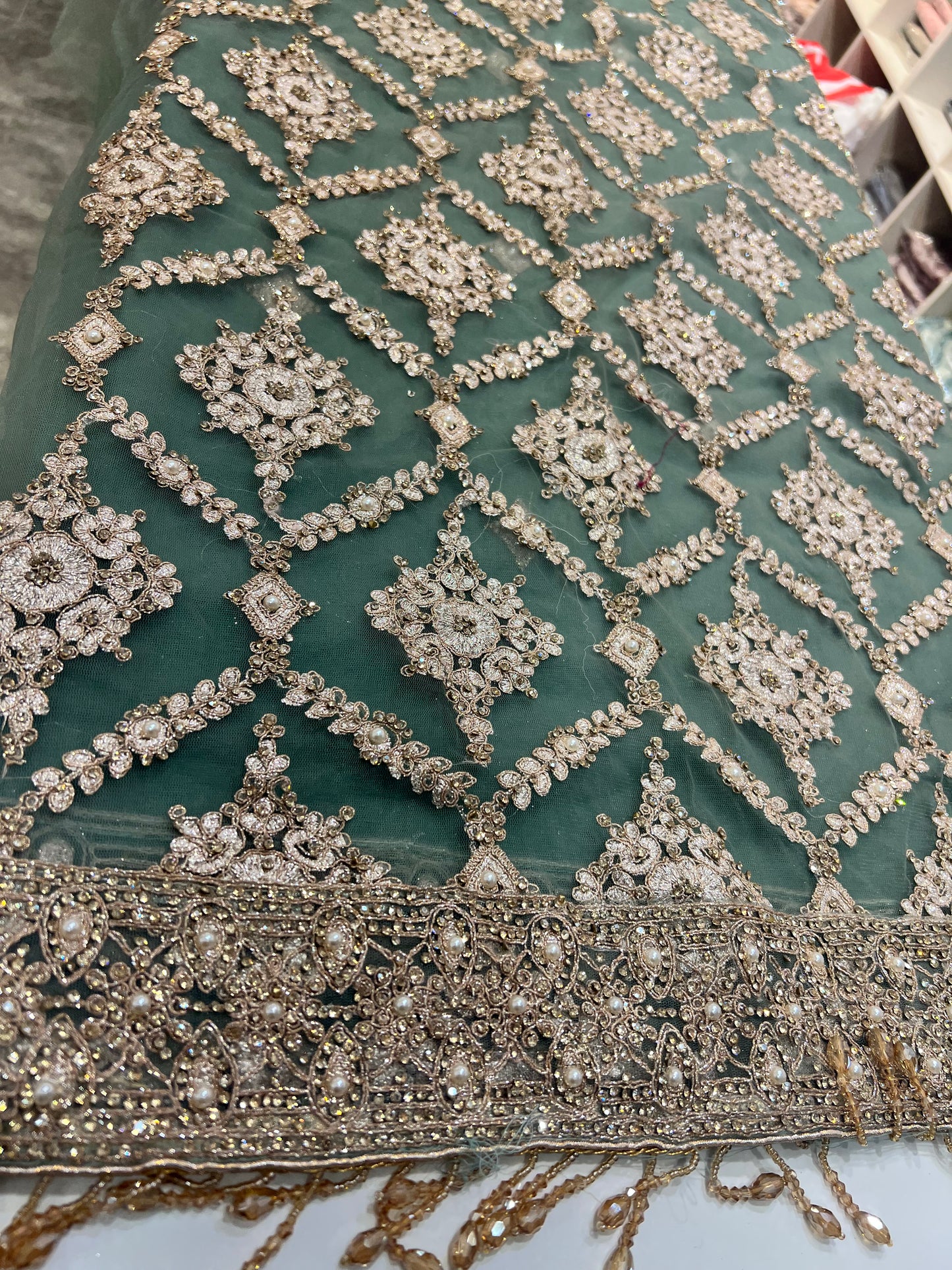 Partywear fancy net 4pcs