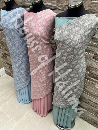 Powder touch print 2pcs