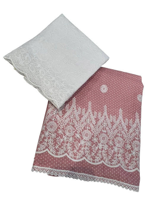 Embroidered cottons 3pcs