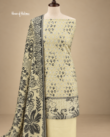 Alpine 3-Piece Monochrome Embroidered Unstitched Suit