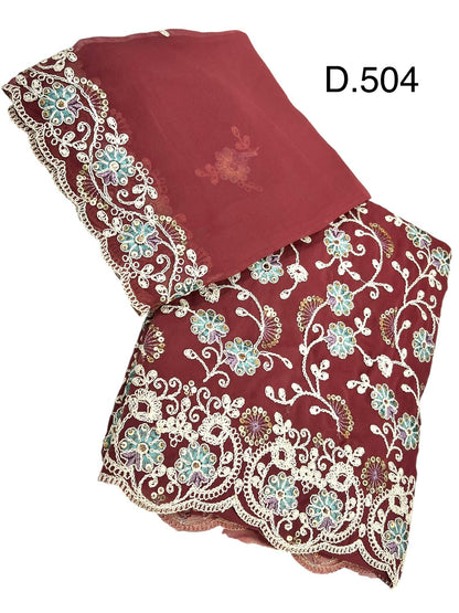 Partywear georgettes 4pcs