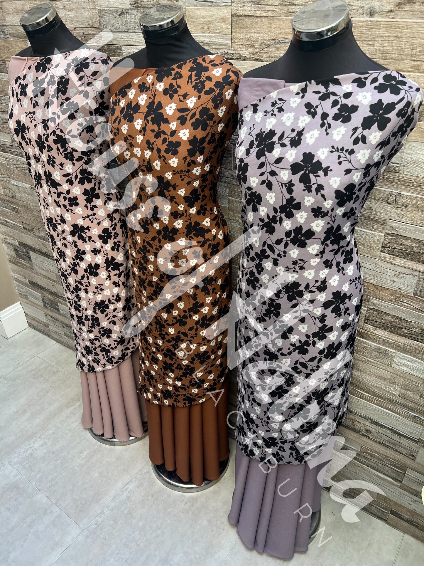 Moss crepe print 2pcs