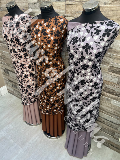 Moss crepe print 2pcs