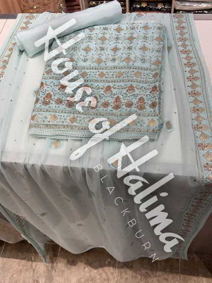 Embroidered georgettes (4pcs)