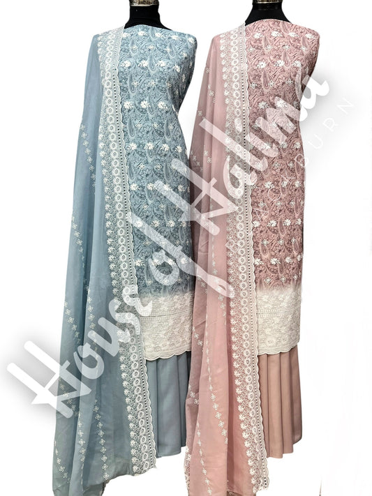 Embroidered cottons 3pcs