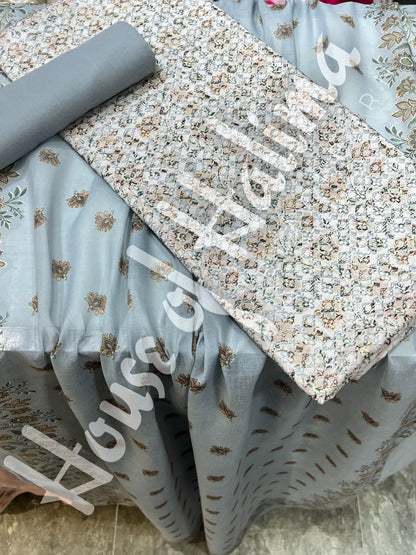 Chikankari cotton 3pcs