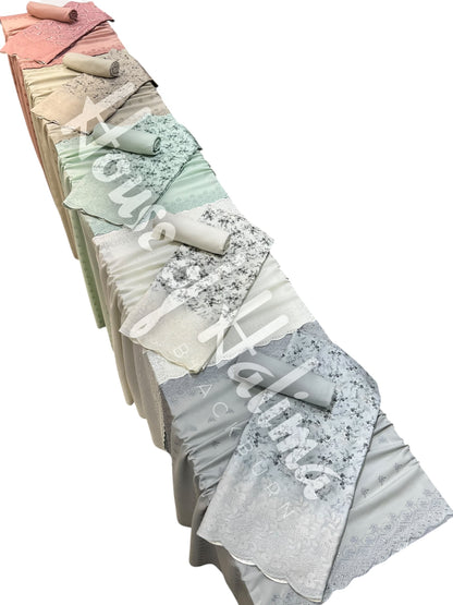 Embroidered alpines 3pcs