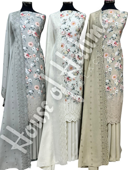 Embroidered alpines 3pcs