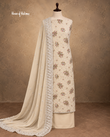 Alpine 3-Piece Schiffli-Style Embroidered Unstitched Suit