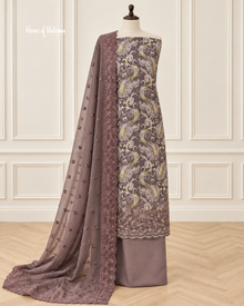 Paisley Pattern Alpine 3 Piece Suit with Embroidered Shawl