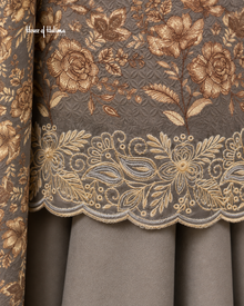Alpine Vintage Floral 3-Piece Embroidered Unstitched Suit