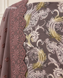 Paisley Pattern Alpine 3 Piece Suit with Embroidered Shawl