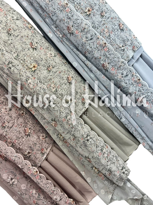 Digital print georgettes 4pcs