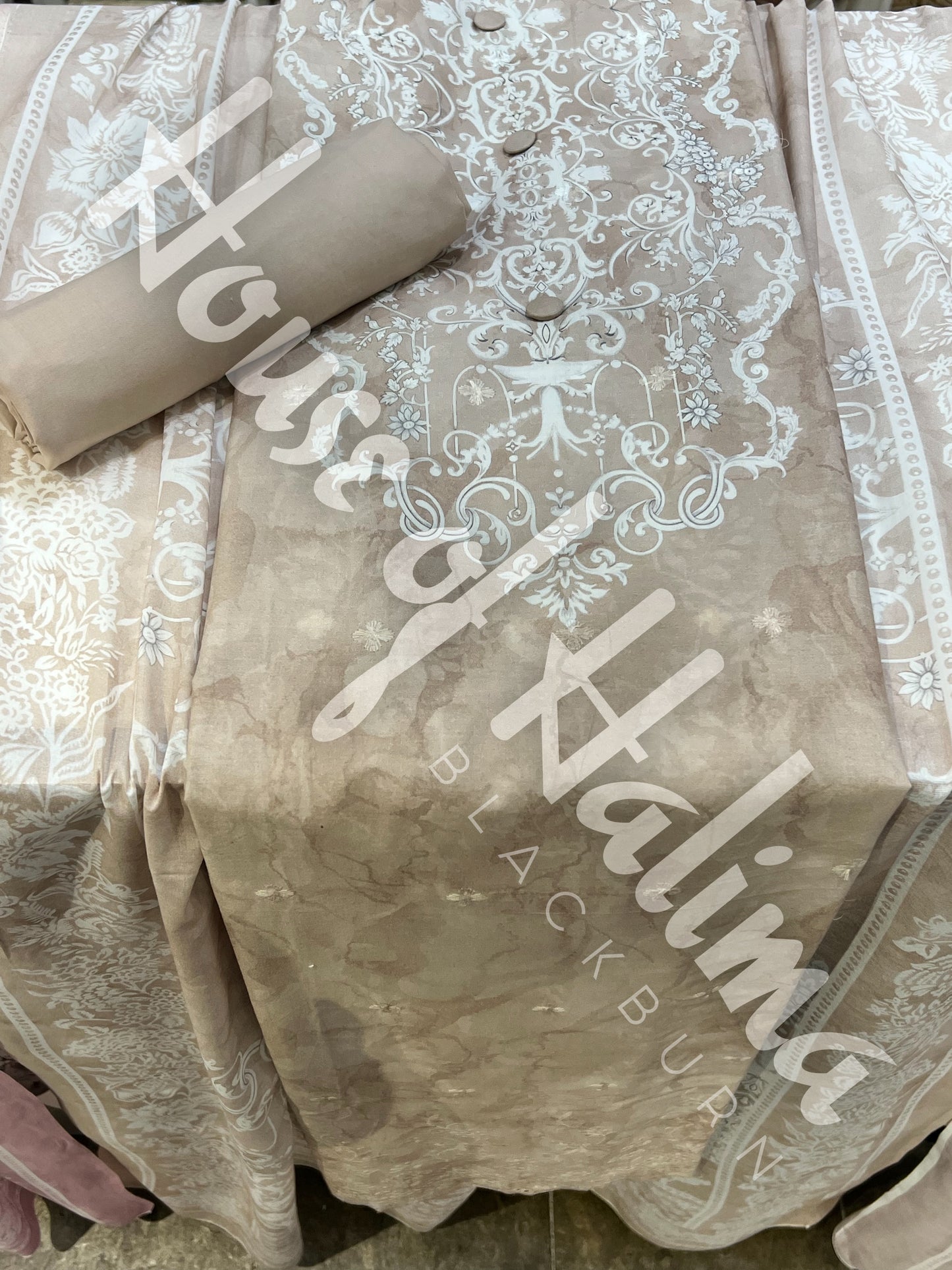 Embroidered cotton 3pcs