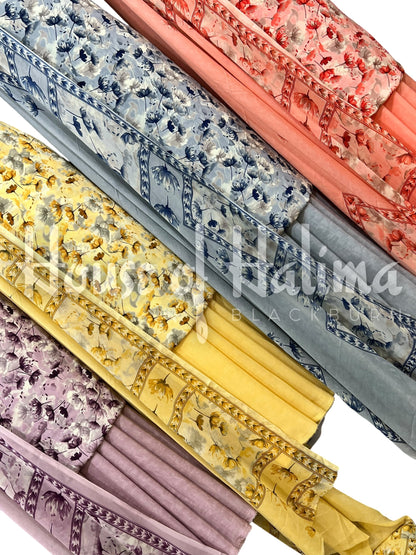 Premium quality french crepe print 3pcs