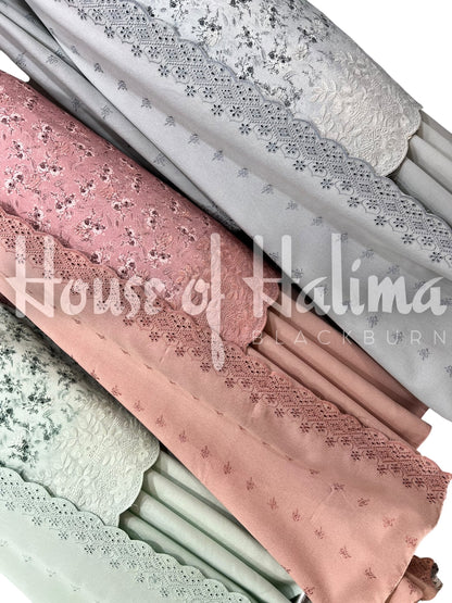 Embroidered alpines 3pcs